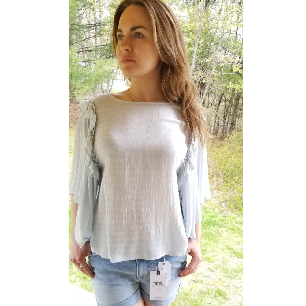 1.State Ruffles Bell Sleeves Top, S, NWT - Picture 10 of 13